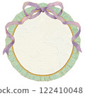 Purple ribbon frame 122410048