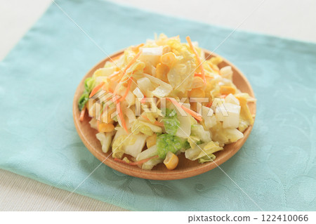 享受清淡的大白菜涼拌高麗菜(配蛋黃醬)的味道 享受清淡的大白菜涼拌高麗菜(配蛋黃醬)的味道 122410066