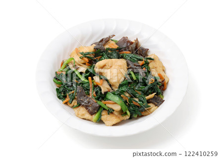 Chicken and chive stir fry 122410259