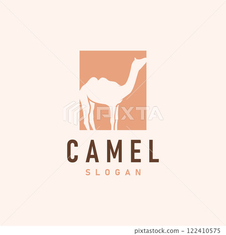 caravan design camel logo silhouette desert animal simple minimalist template icon symbol caravan design camel logo silhouette desert animal simple minimalist template icon symbol 122410575