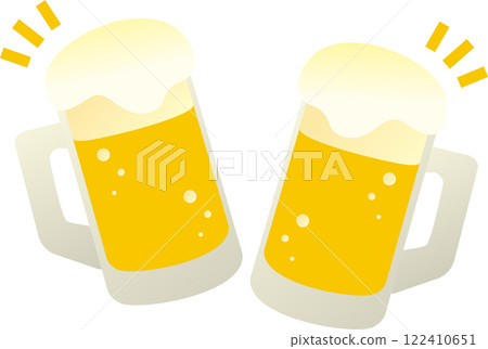 夏季啤酒生啤酒酒精杯玻璃插畫素材 夏季啤酒生啤酒酒精杯玻璃插畫素材 122410651