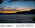 Sunrise sea and island silhouette 122410935