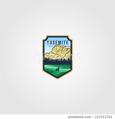 yosemite national park logo outdoor vector illustration design 122411781