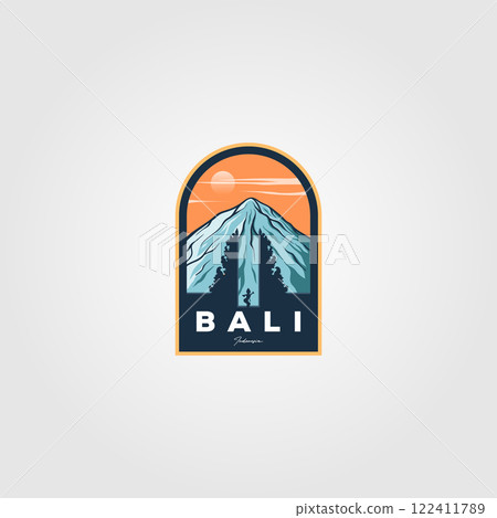 bali province indonesian logo vintage culture illustration design 122411789
