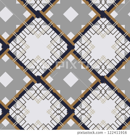 Textile motif seamless pattern. Abstract line shape geometric motif basic pattern continuous background. Man shirt all over print block. Textile motif seamless pattern. Abstract line shape geometric motif basic pattern continuous background. Man shirt all over print block. 122411916