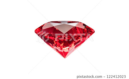Ruby gemstone on transparent background, brilliant red diamond Ruby gemstone on transparent background, brilliant red diamond 122412023