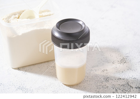 瓶子裡的蛋白質飲料 122412942