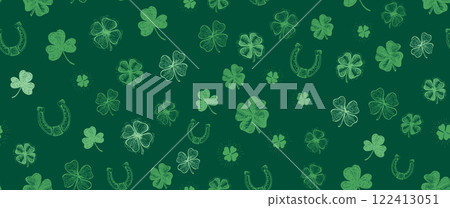 clover, pattern, vector 122413051