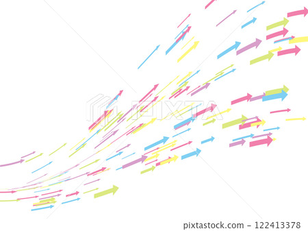 Background material of rising colorful arrows Background material of rising colorful arrows 122413378