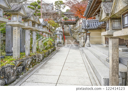 The approach to Gyokuzo-in Temple at Chogosonshiji Temple on Mount Shigi The approach to Gyokuzo-in Temple at Chogosonshiji Temple on Mount Shigi 122414123