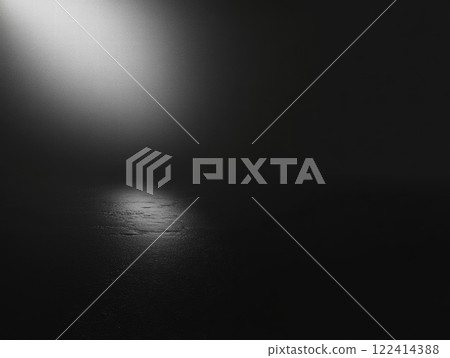 Single Light Beam in a Dark Room 122414388