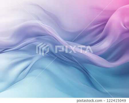 Abstract Flowing Fabric - Blue and Pink Gradient 122415049