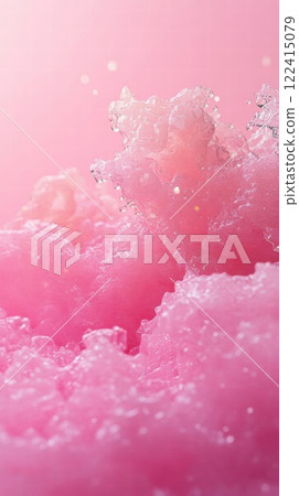 Abstract Pink Foam with Glittering Texture 122415079