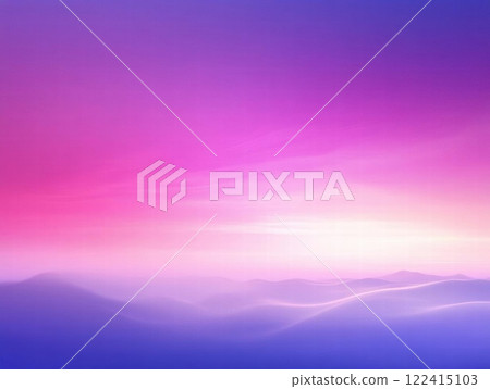 Dreamy Purple Sunset Over Misty Mountains 122415103