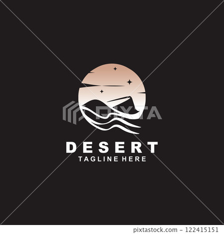 Desert wilderness logo outdoor adventure emblems, badges patches design element 122415151