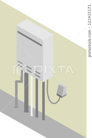 Isometric water heater image material 122415171