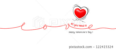 Happy Valentines Day Greeting Card or Banner Template Happy Valentines Day Greeting Card or Banner Template 122415324