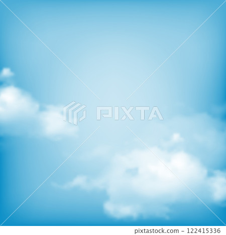 Sky With Clouds Blue Background 122415336