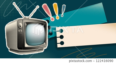 Advertising Banner in Retro Style 122416090