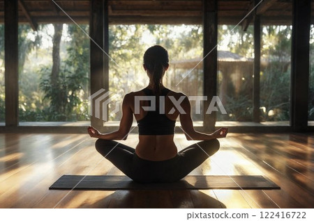 Women who do yoga Women who do yoga 122416722