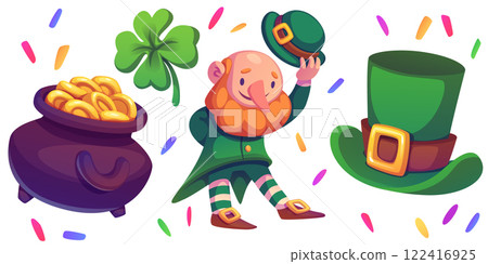 Saint Patrick day celebration set Saint Patrick day celebration set 122416925