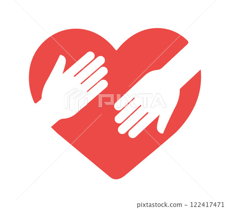 hands in heart icon 122417471
