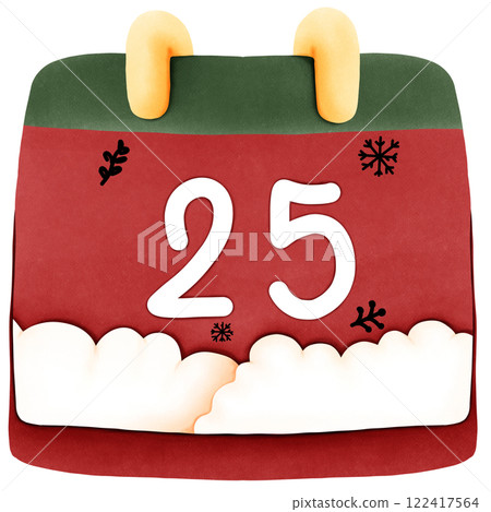 Christmas calendar. Christmas calendar. 122417564