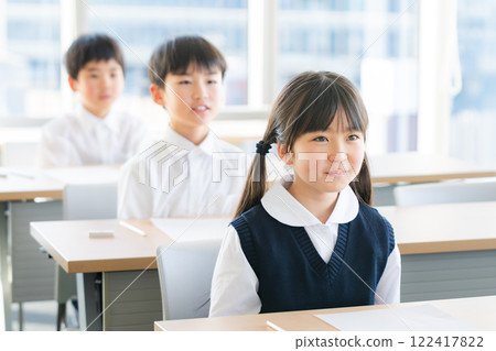 Children taking a test Children taking a test 122417822