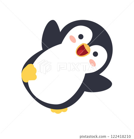 Cute Happy Penguin Cartoon animal Cute Happy Penguin Cartoon animal 122418210