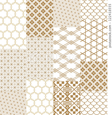 Japanese background with line art pattern vector. Abstract template with traditional Minimal geometric pattern in oriental style. Japanese background with line art pattern vector. Abstract template with traditional Minimal geometric pattern in oriental style. 122418555