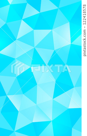Cold ice image. Sparkling polygons suitable for summer. Vector background material. 122418578