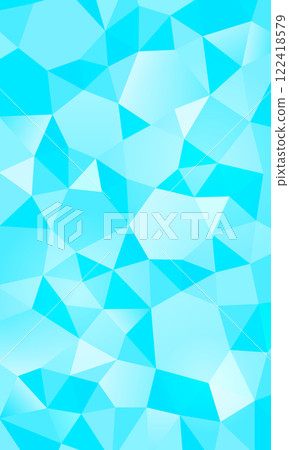 Abstract polygons that reproduce the transparency of ice. A cool light blue vertical background material. 122418579