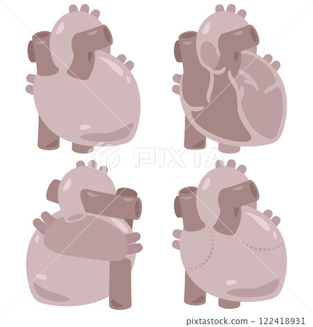 不健康的心臟插圖集 122418931