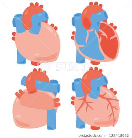 Heart illustration set Heart illustration set 122418932
