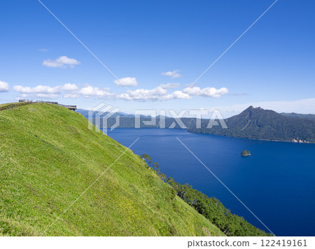 Lake Mashu and the 3rd Observatory on a clear day Lake Mashu and the 3rd Observatory on a clear day 122419161