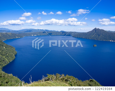 晴天時的摩週湖，從第三展望台看到的摩週藍 122419164