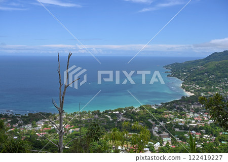 Coast of the Indian Ocean on Mahe Island, Seychelles 122419227