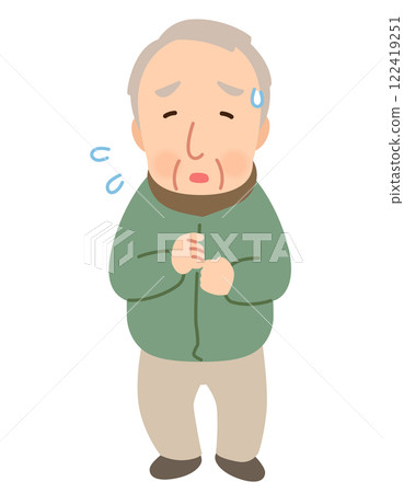 Elderly man, facial expression pose, senior, elderly, late elderly Elderly man, facial expression pose, senior, elderly, late elderly 122419251