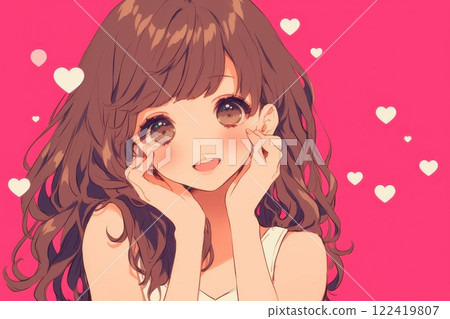 可愛的日本女孩，用心著色（動畫/漫畫/少女/另一個世界） 122419807