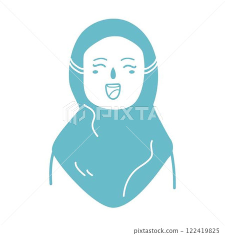 empowered muslim woman design illustration empowered muslim woman design illustration 122419825