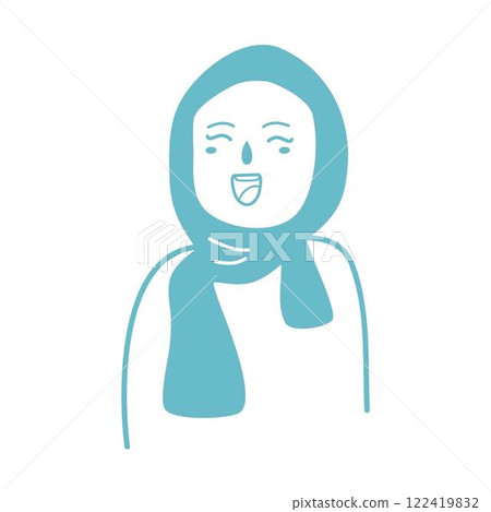 young muslim women wearing hijab in various styles 122419832