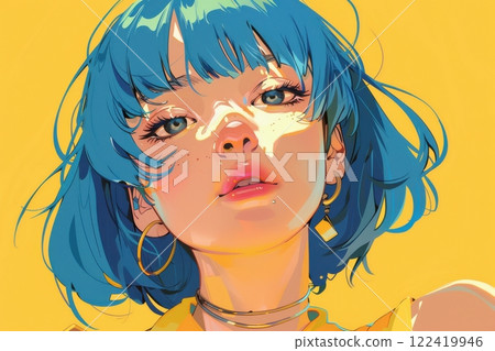 受東京啟發的復古流行女孩（動漫、漫畫、女孩、異世界） 122419946