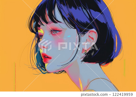 Retro-pop girl with a Tokyo theme (Anime, Manga, Girls, Otherworld) 122419959