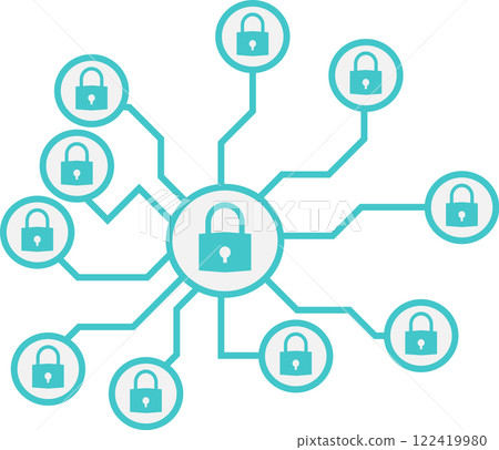 網路安全插圖 網路安全插圖 122419980