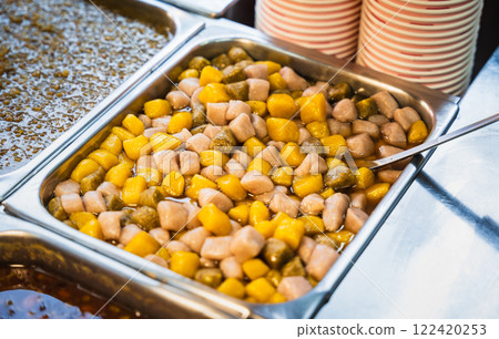 Jiufen's popular specialty sweet, taro balls 122420253