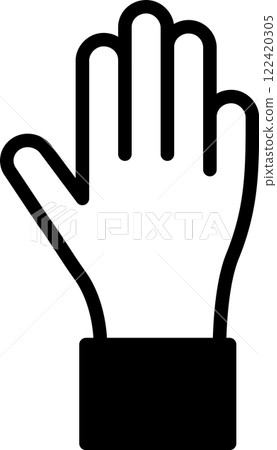 Palm icon mark monochrome 122420305