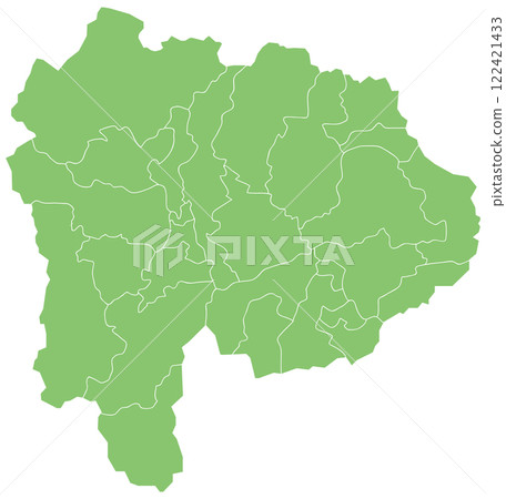 Dividable Yamanashi Prefecture Map 122421433