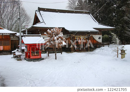 雪景…會津田島“多手宇賀神社” 122421705