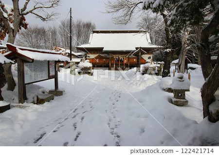 Snowy scenery at Aizu-Tajima "Tadeuga Shrine" Snowy scenery at Aizu-Tajima "Tadeuga Shrine" 122421714