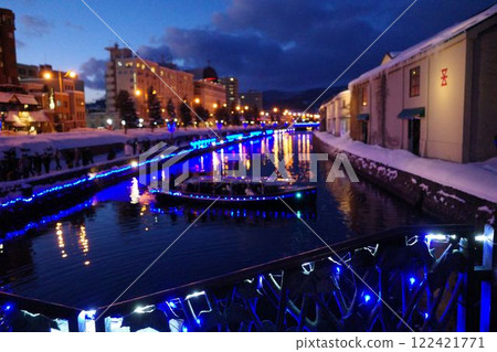 雪與光交織的小樽運河冬季故事－燈飾的魅力 122421771